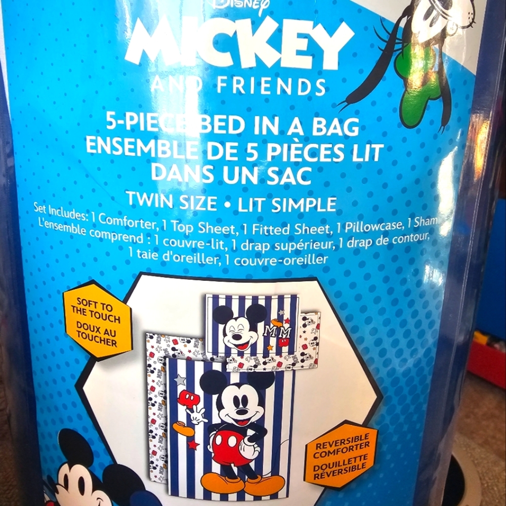 Mickey 5-piece bed in a bag twin size